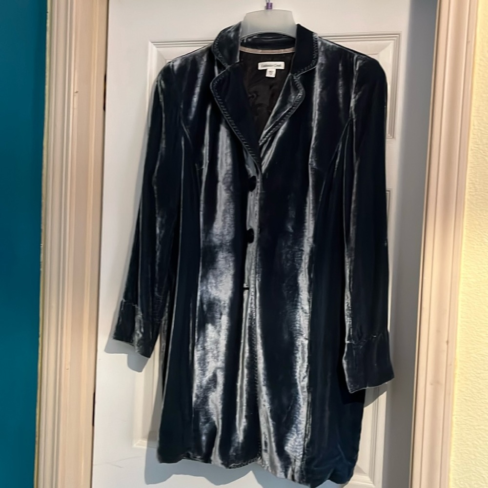 Cold water Creek velvet coat sz 16